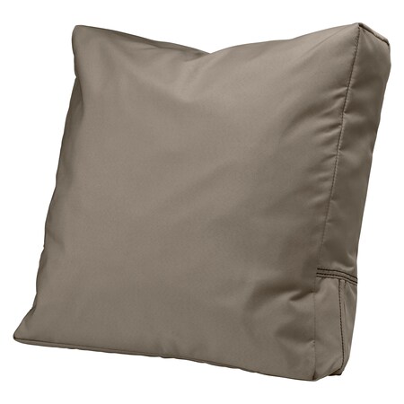 Classic Accessories Patio Lounge Chair/Loveseat Back Cushion, 21 x 20 x 4 Inch, Dark Taupe 62-058-TAUPE-EC